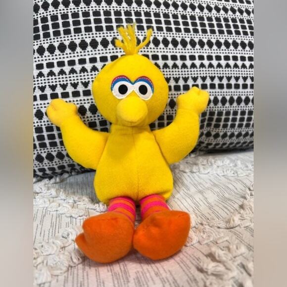 Vintage 1997 Sesame Street‎ Beans Big Bird Plush TYCO - Picture 1 of 4